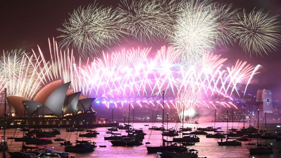2020悉尼港新年焰火
