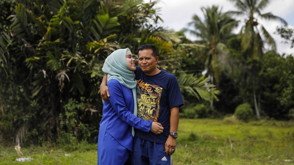 Siti and her father Azam