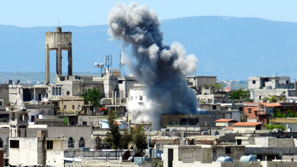 Rusia, aliado del régimen de Bashar al Asad en Siria, dice que sólo ha bombardeado objetivos rebeldes. Bombardeos en Siria