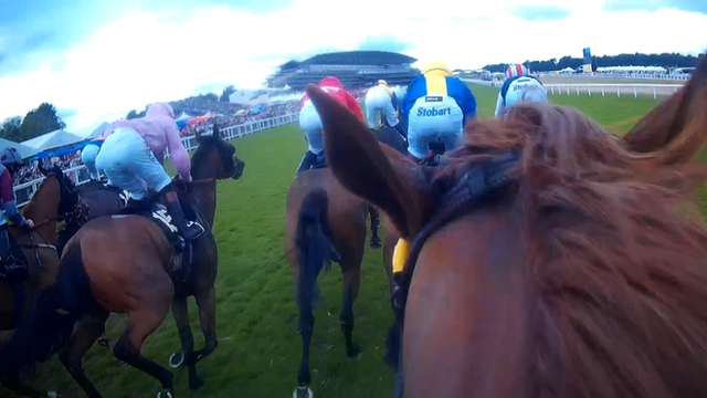 Frankie Dettori's view from the in saddle at Ascot