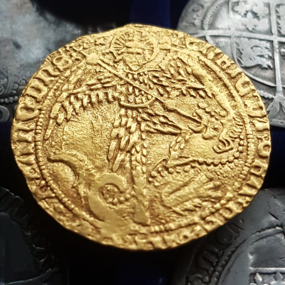 Золотая монета Генриха VII Дербишир