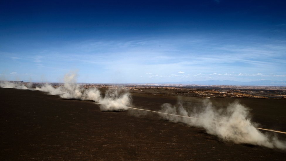 El polvo del desierto de Gobi (Mongolia) viaja miles de kilómetros hasta llegar a California (Estados Unidos), Desierto de Gobi