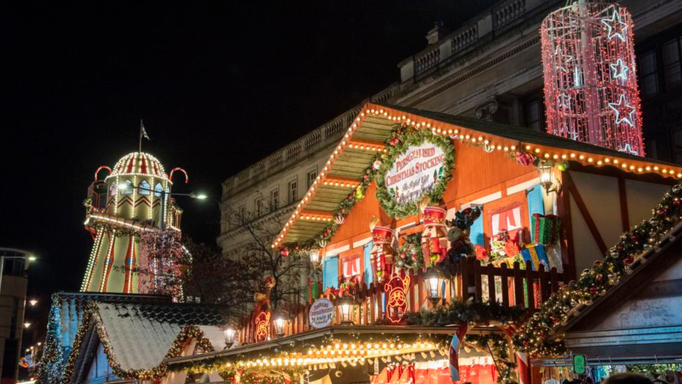 Covid Nottingham Christmas market defended by council  BBC News