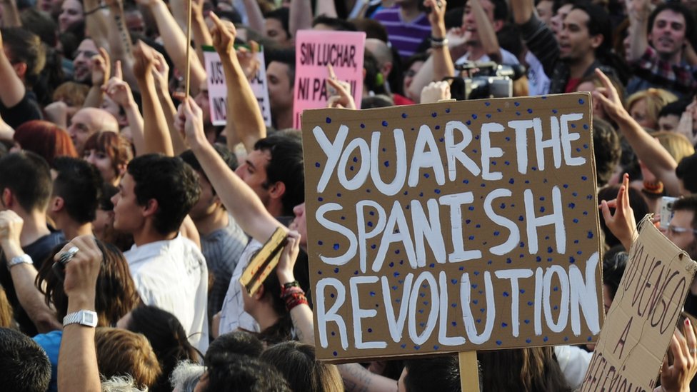 Protesti 2011. godine zbog ekonomske krize u Španiji i smanjivanja plata
