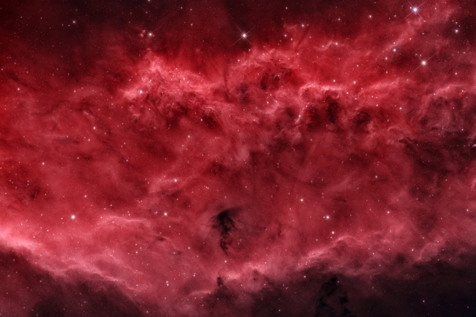 An edited image of the California Nebula