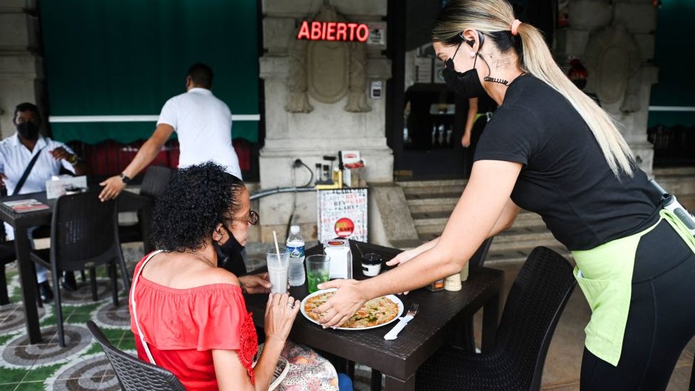 Restaurante en Cuba.