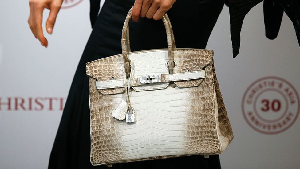 Sold at Auction: Hermes Niloticus Crocodile/Leather Birkin Touch 30
