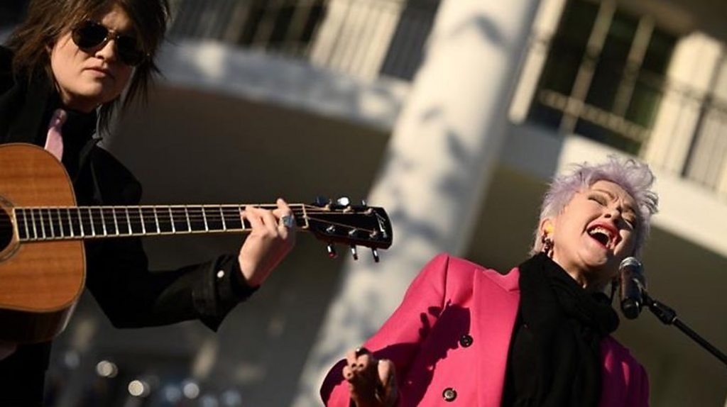 Cyndi Lauper and Sam Smith sing at White House