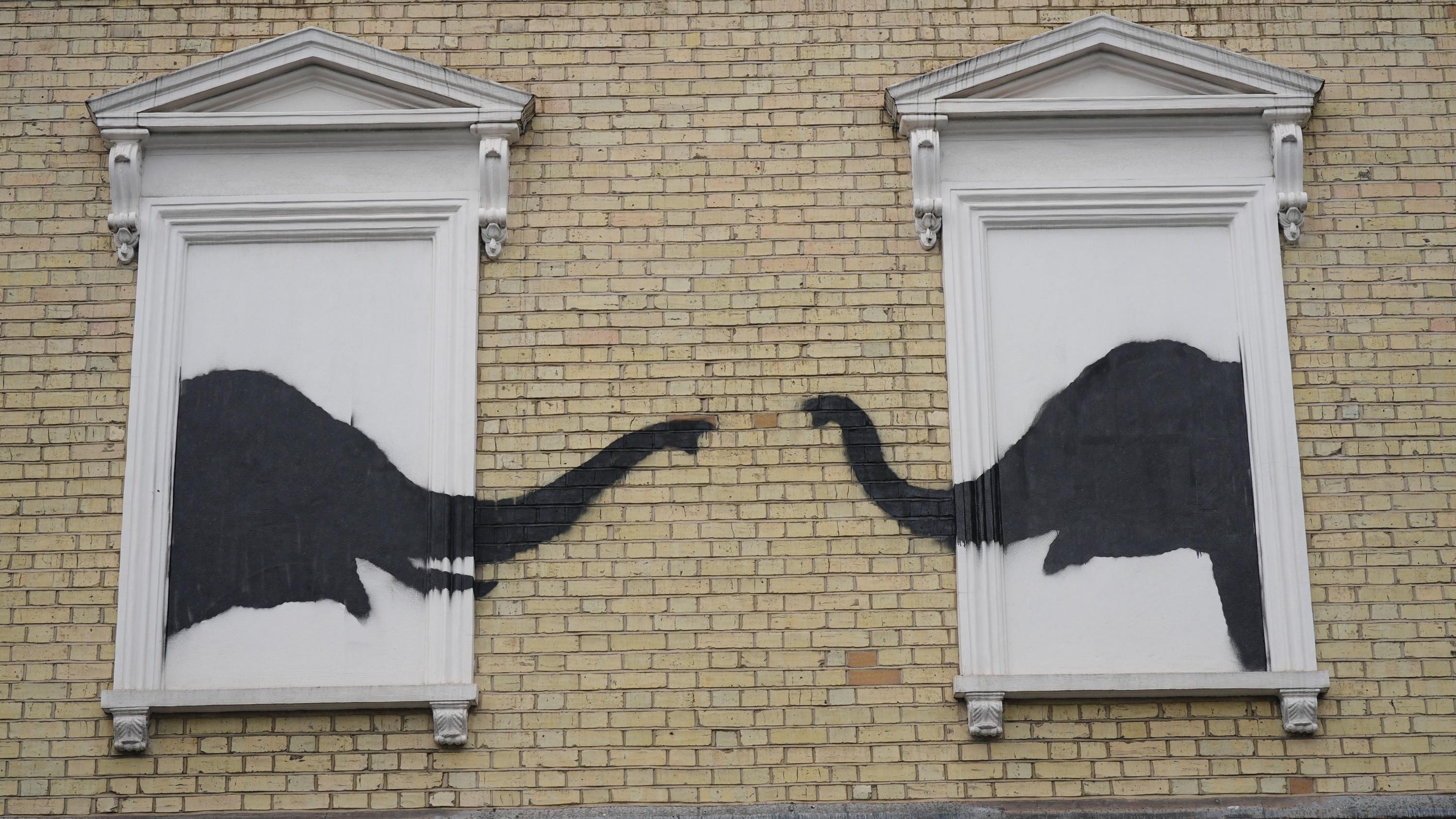 Banksy: Second artwork in two days appears in London