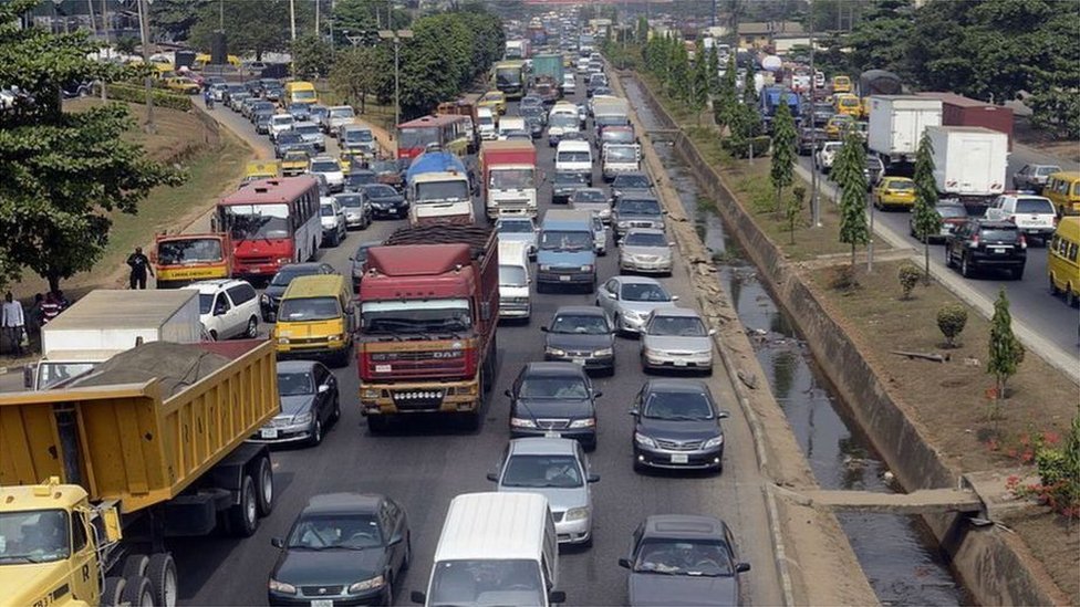 ازدحام مروري في مدينة لاغوس