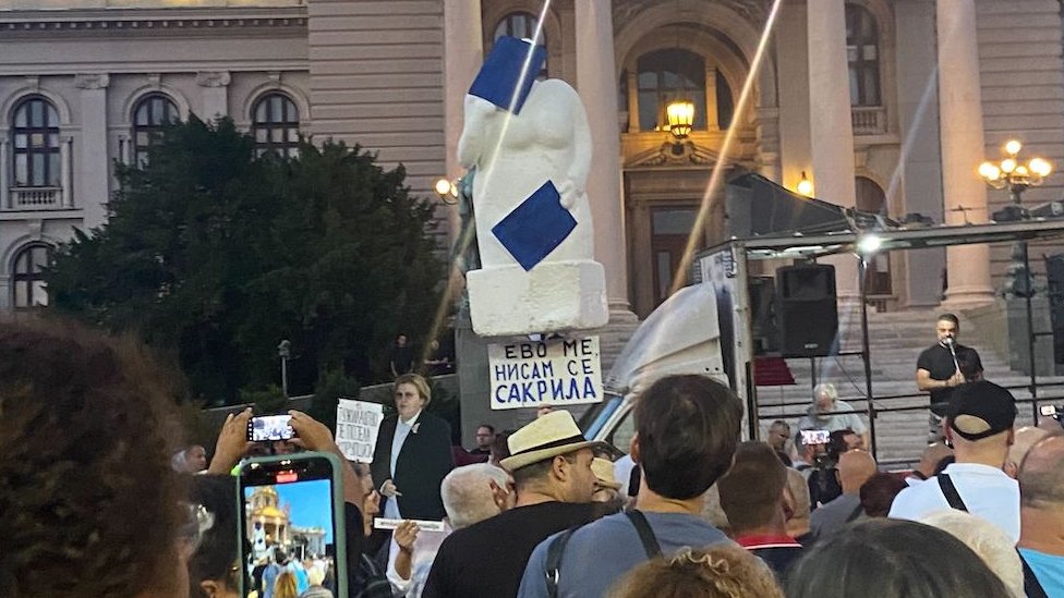 'Srbija protiv nasilja': Trinaesti protest u Beogradu završen ispred Republičkog javnog tužilaštva 7 protest, Beograd, Srbija protiv nasilja