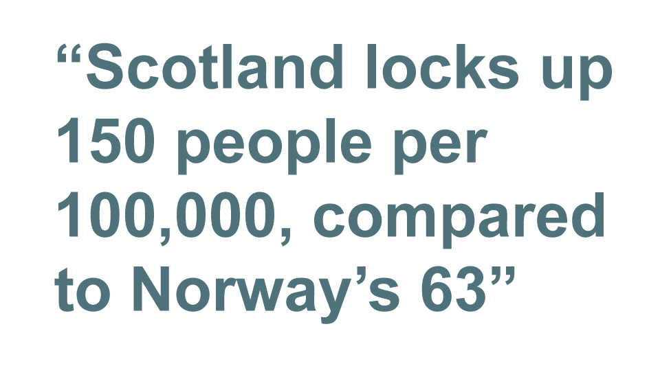 Quotebox: Шотландия ограничивает 150 человек на 100 000, по сравнению с 63 Норвегией