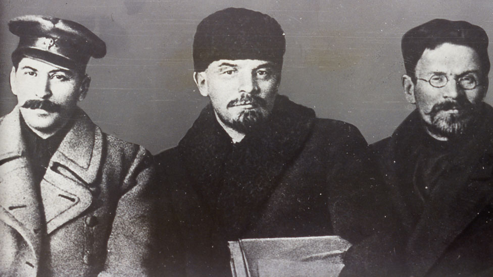 Stalin, Lenin y Trotski en 1919