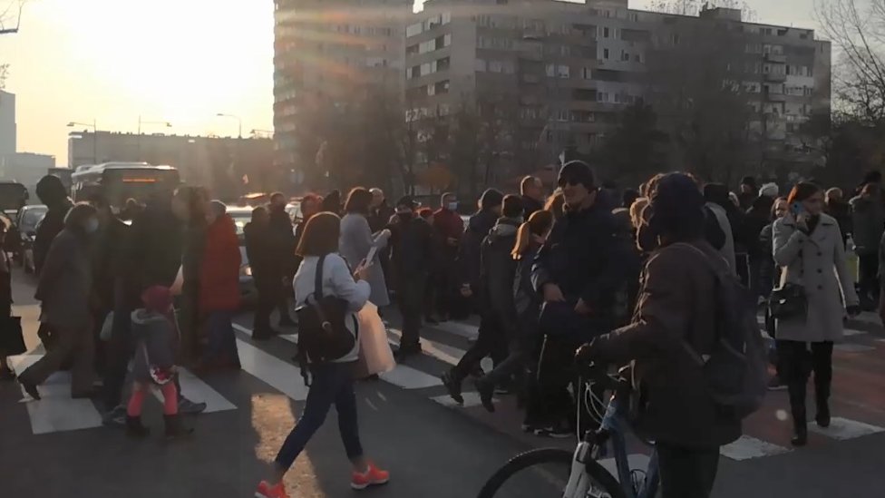 Pešački prelaz na Novom Beogradu