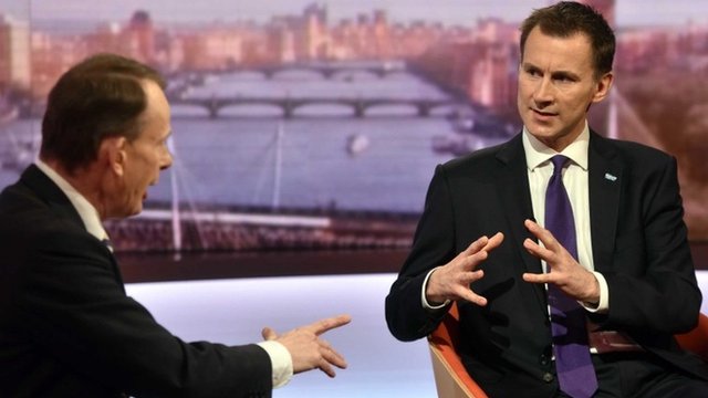 Andrew Marr and Jeremy Hunt