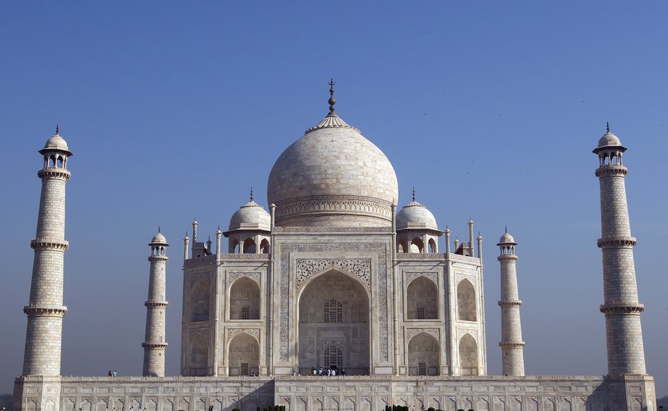 The Taj Mahal is located in the northern Indian city of Agra