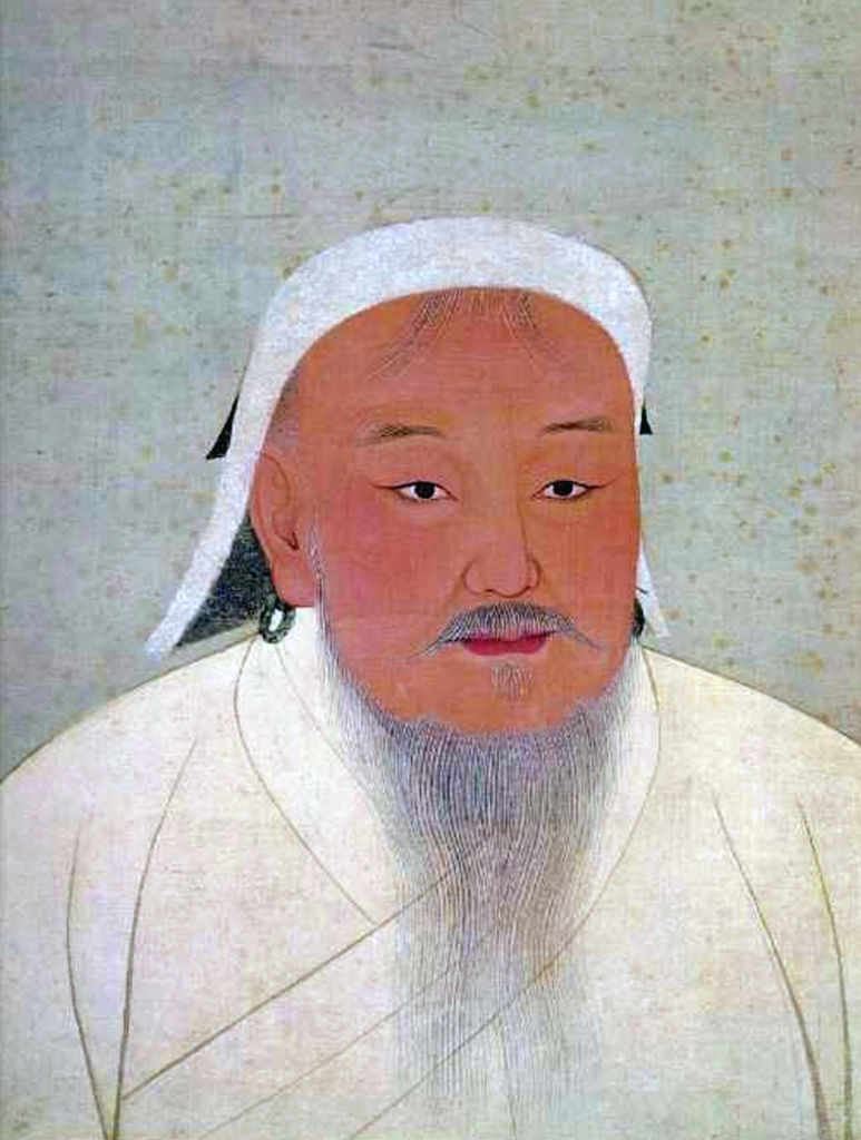 Retrato de Gengis Kan.
