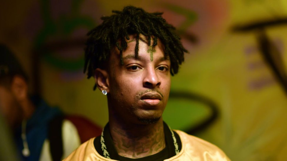 21 Savage на вечеринке по прослушиванию своего альбома