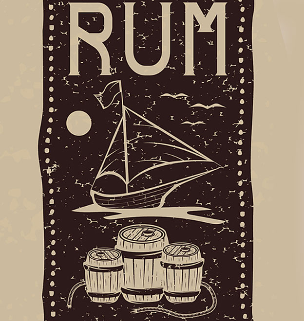 Se exportaba pero también se tomaba en los barcos y ese era de dudosa calidad. barriles de ron
