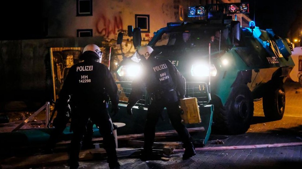 Leipzig violence: Clashes in German city over jail term for woman who attacked neo-Nazis