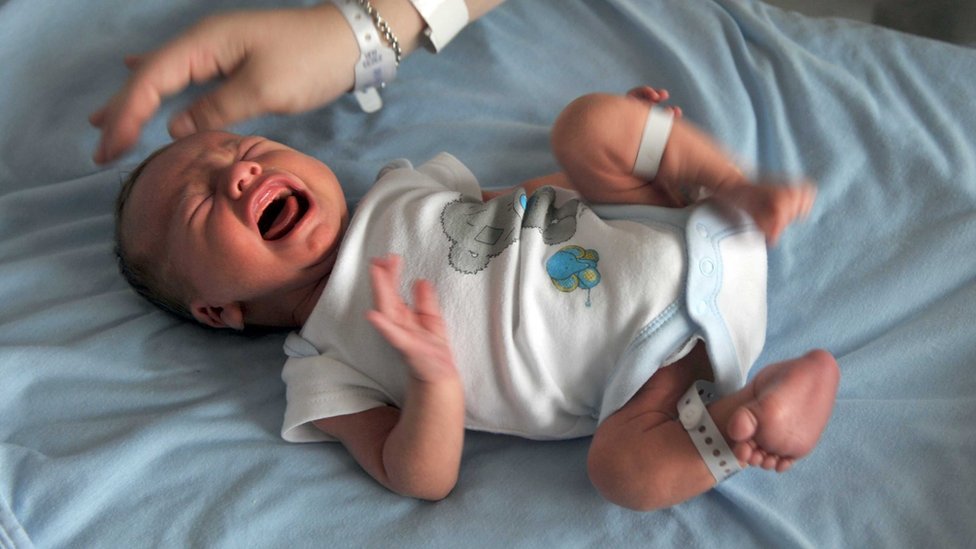 Sufrimiento... Bebé llorando