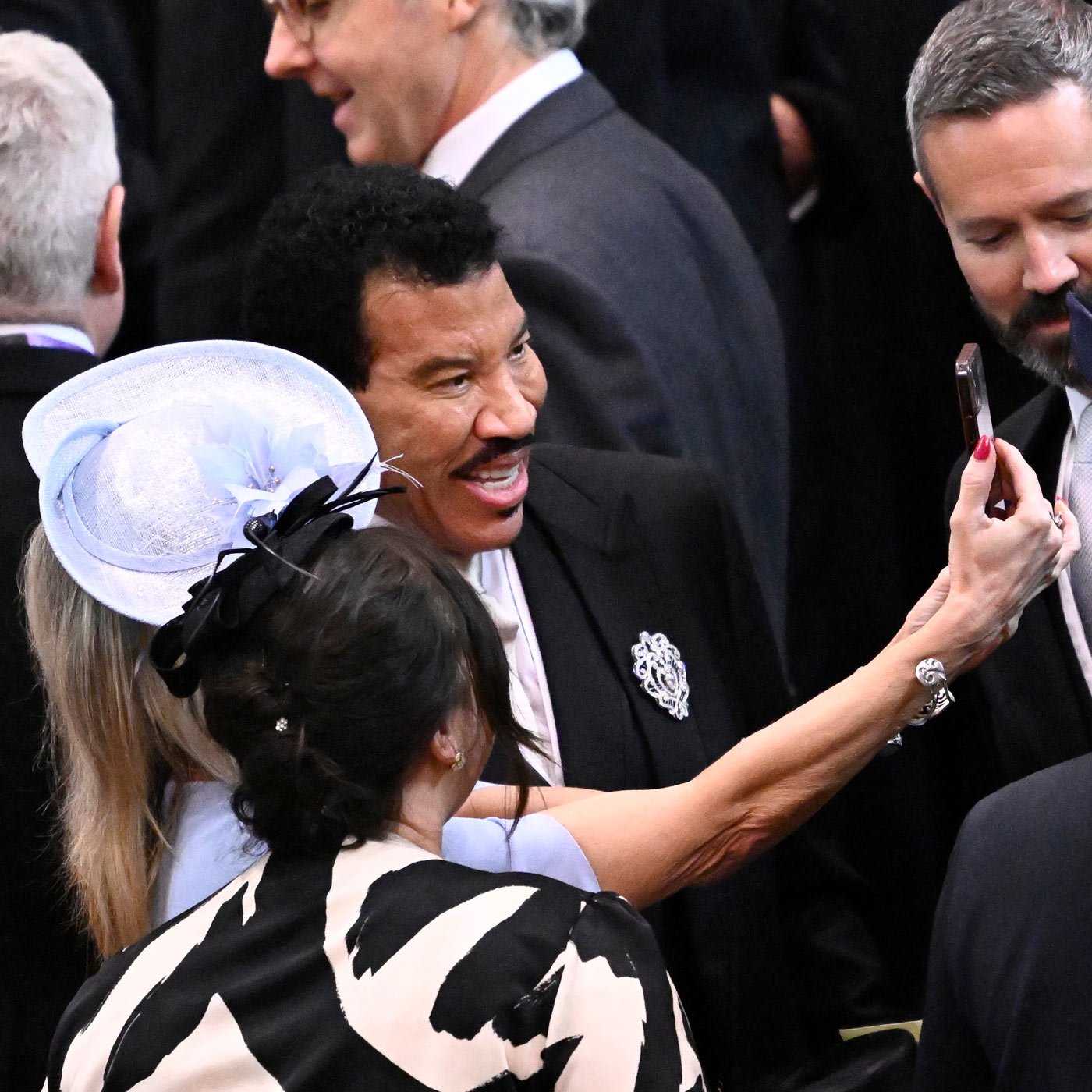 US pop star Lionel Richie arriving at Westminster Abbey