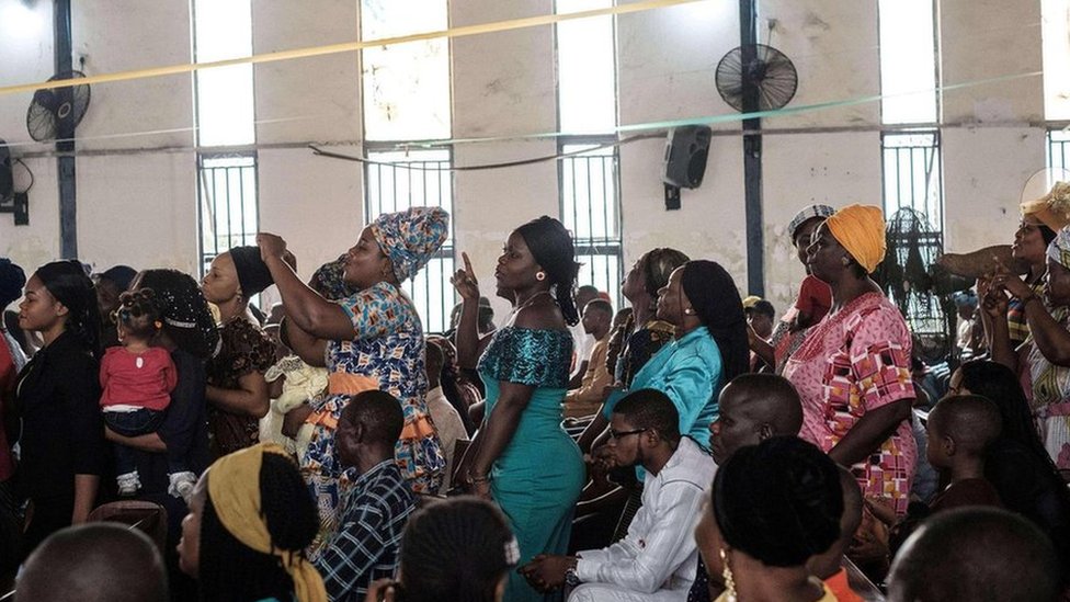 Celebración religiosa en Nigeria