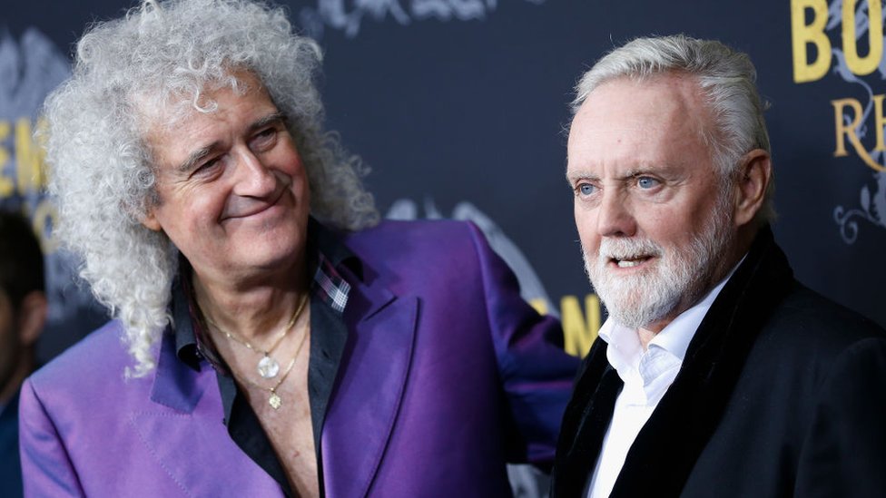 Brian May y Roger Taylor, en el estreno de Bohemian Rhapsody en 2018.