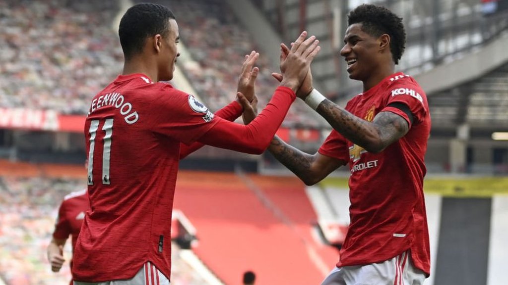 Manchester United 3-1 Burnley: Mason Greenwood scores twice for hosts