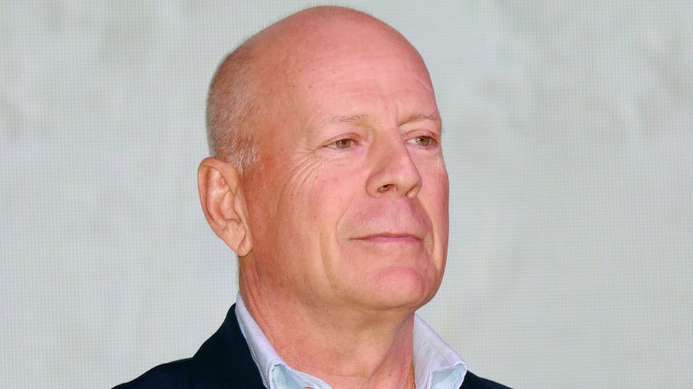 Bruce Willis at an event in Shanghai in 2019