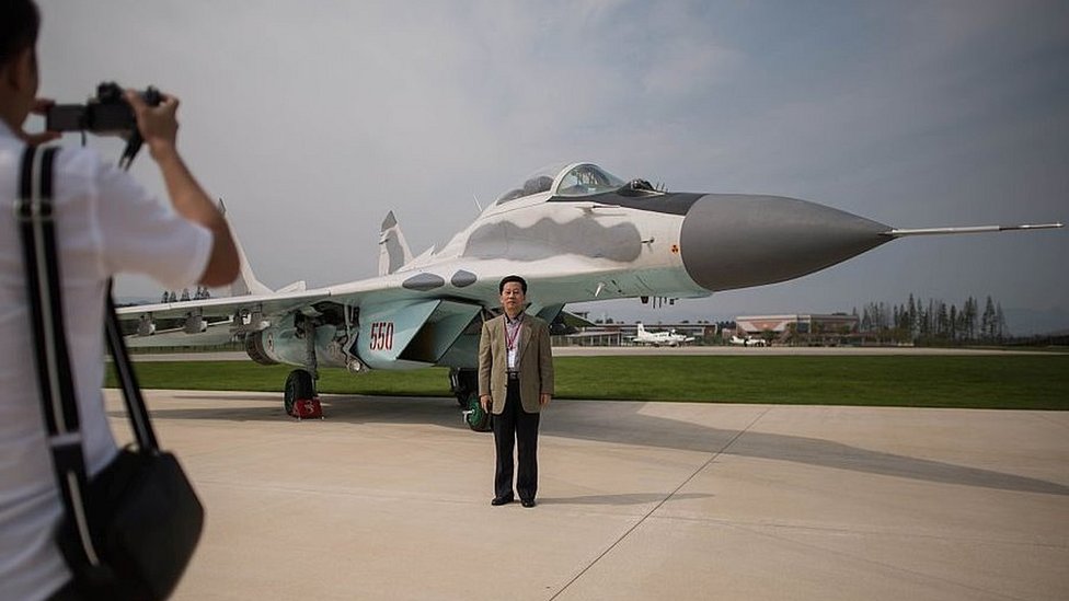 North Korean MiG-29, Wonsan air show, 25 Sep 16