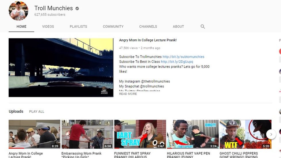 Youtube Prankster Sued By In N Out Burger Bbc News