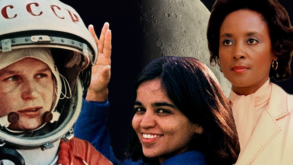 Valentina Tereshkova, Kalpana Chawla and Annie Jean Easley