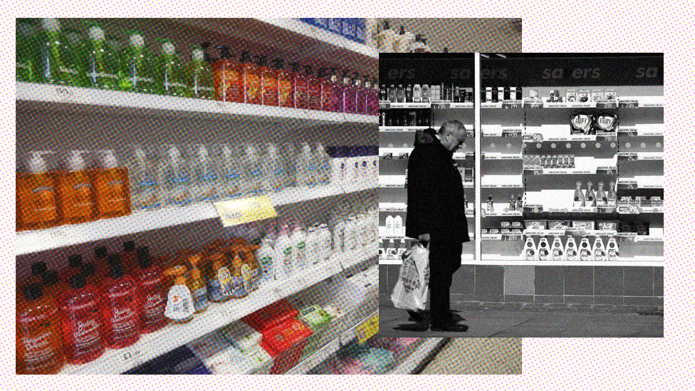 Полки супермаркетов - пустые и полные