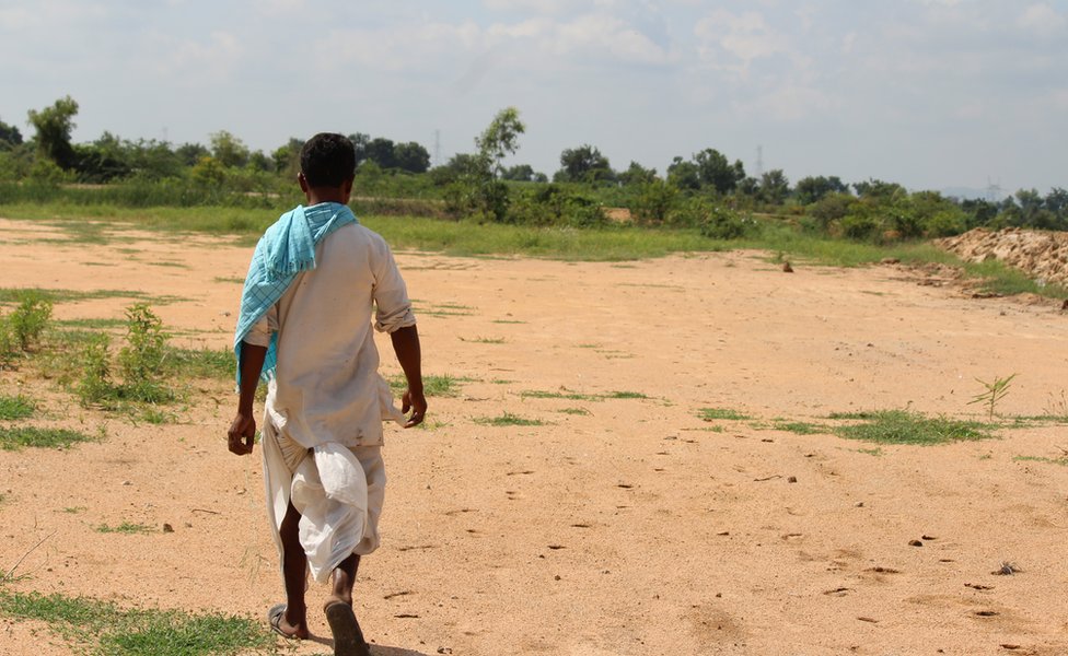 Фермер в деревне Карнатака