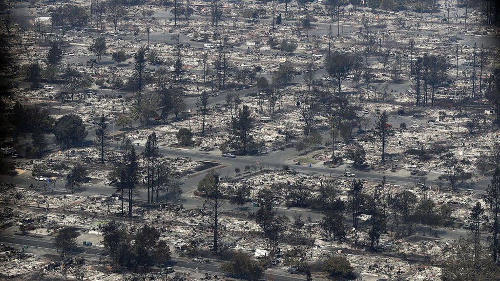 Los incendios dejaron comunidades enteras reducidas a cenizas. Los incendios dejaron comunidades enteras reducidas a cenizas