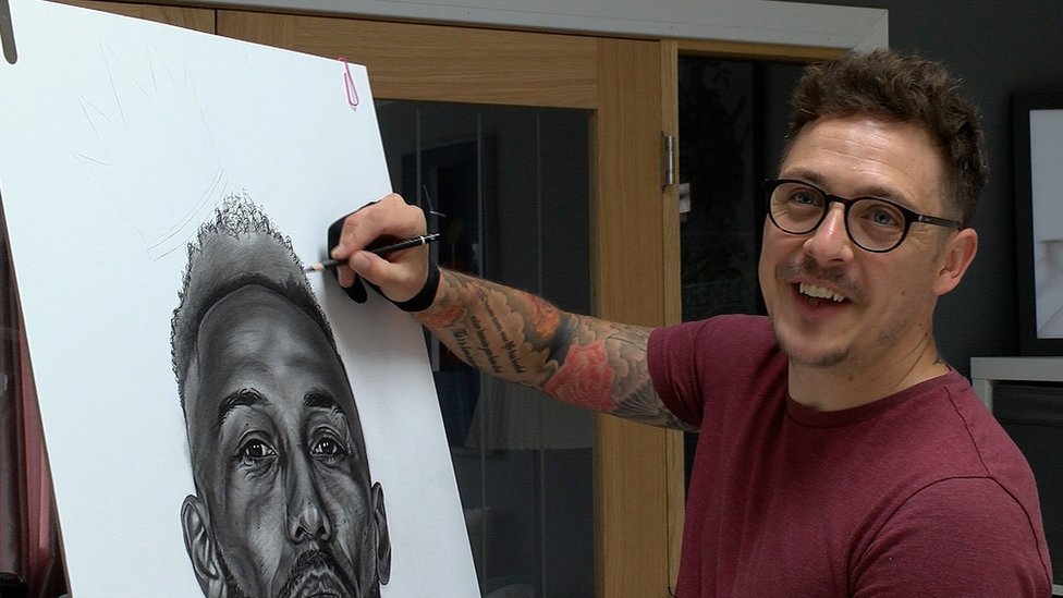 Chippenham artist's Premier League portraits 'crazy'