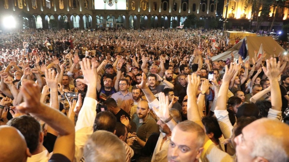 Antivladini protesti Tbilisi, jun 2019.
