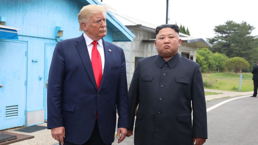 Trump y Kim Jong-un.