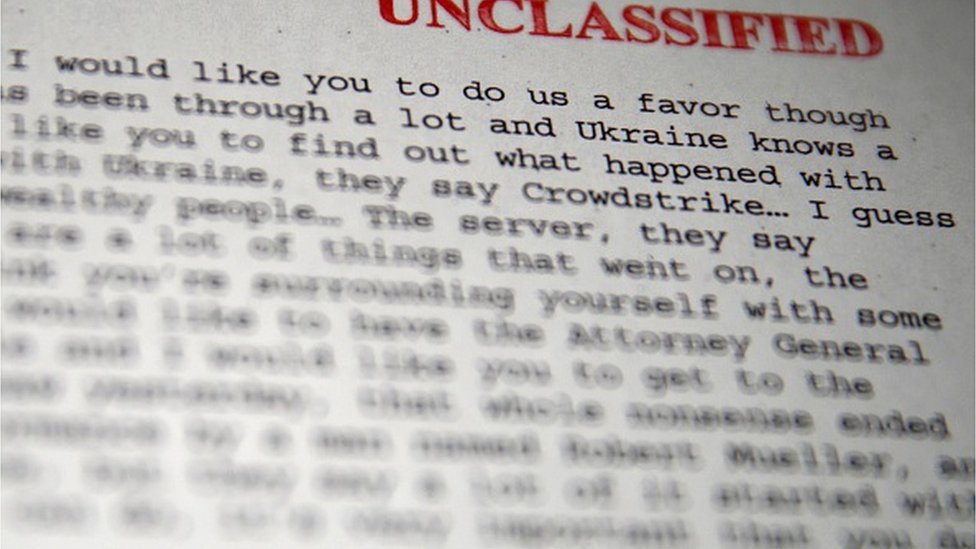 Процедура імпічменту була розпочата після оприлюднення розшифровки телефонної розмови президента Трампа із президентом Зеленським