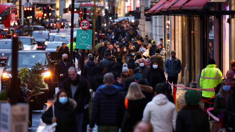 Shoppers in Regent Street