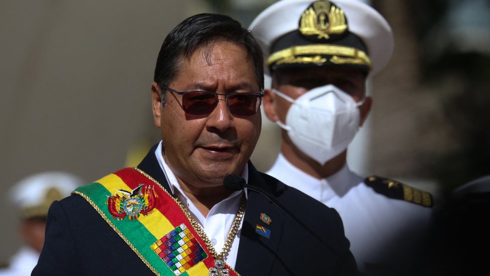 Luis Arce, o presidente da Bolívia