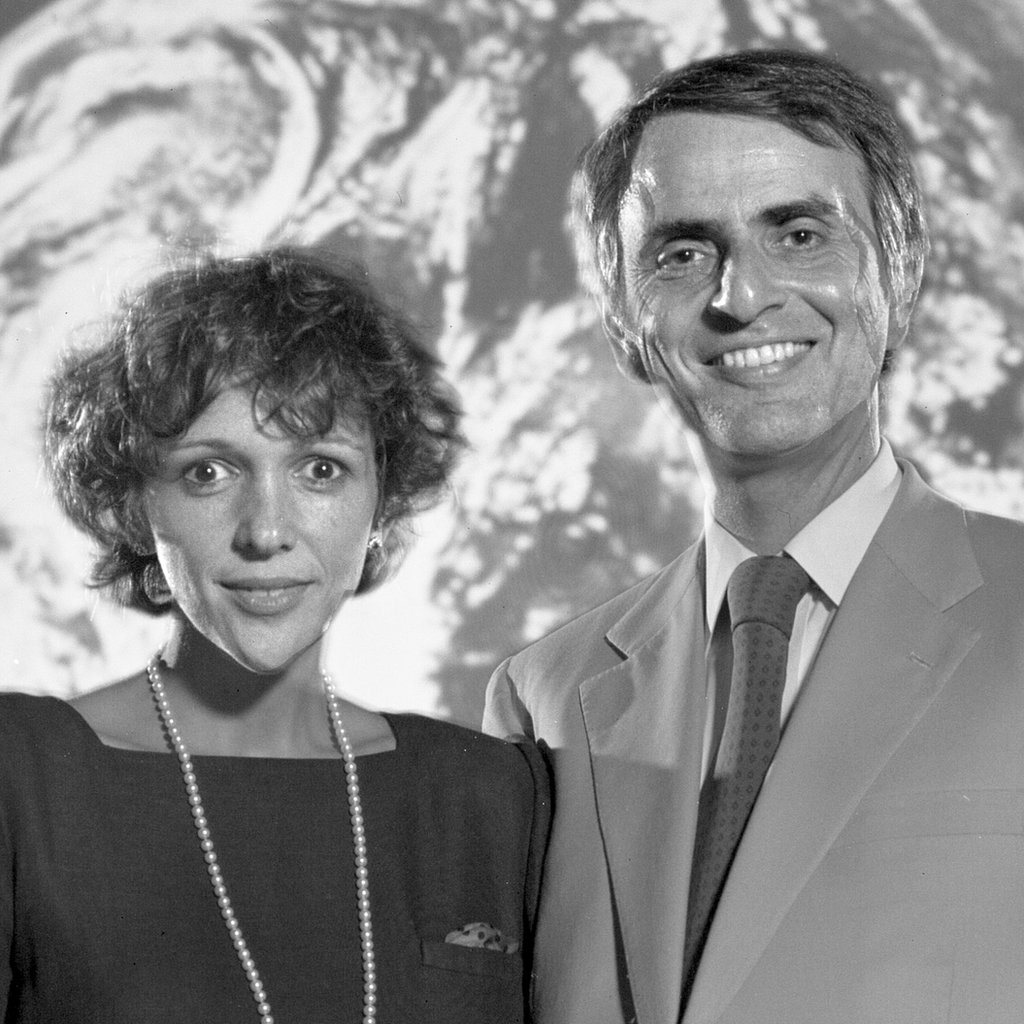 Sagan y su esposa Druyan en el campus de la Universidad Estatal de Florida en Tallahassee en 1984.