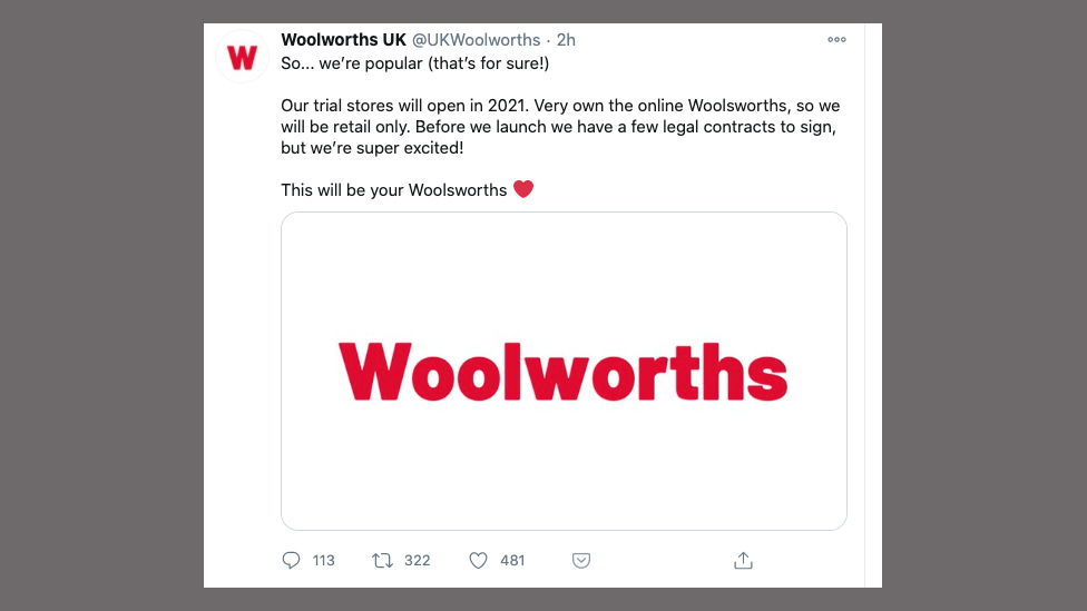 Твиттер Woolworths