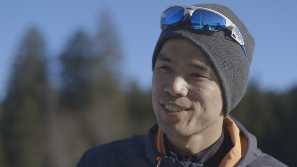 27-летний Ма Ю Чхоль, северокорейский паралимпийский лыжник