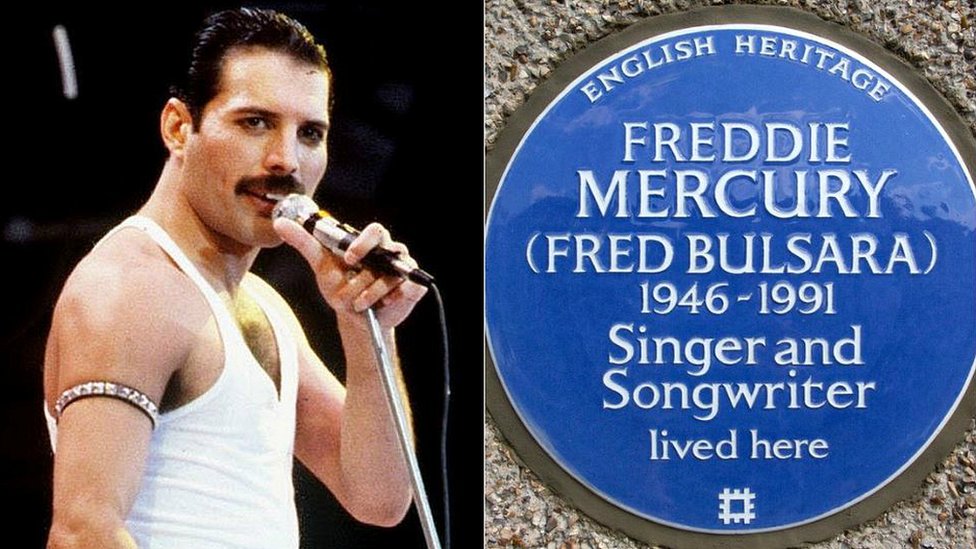 Blue Plaque unveiled on Freddie Mercury's first London home - BBC News