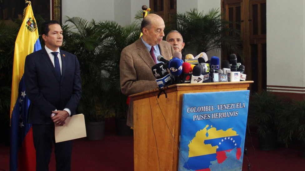 Álvaro Leyva y altos funcionarios del chavismo