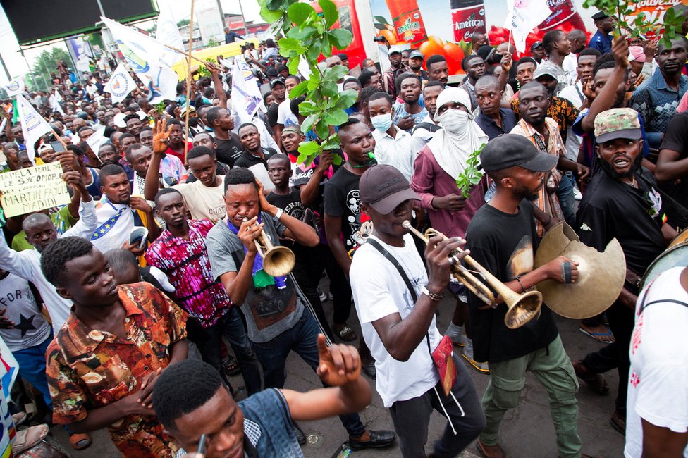 أنصار المعارضة يتظاهرون في الكونغو الديمقراطية