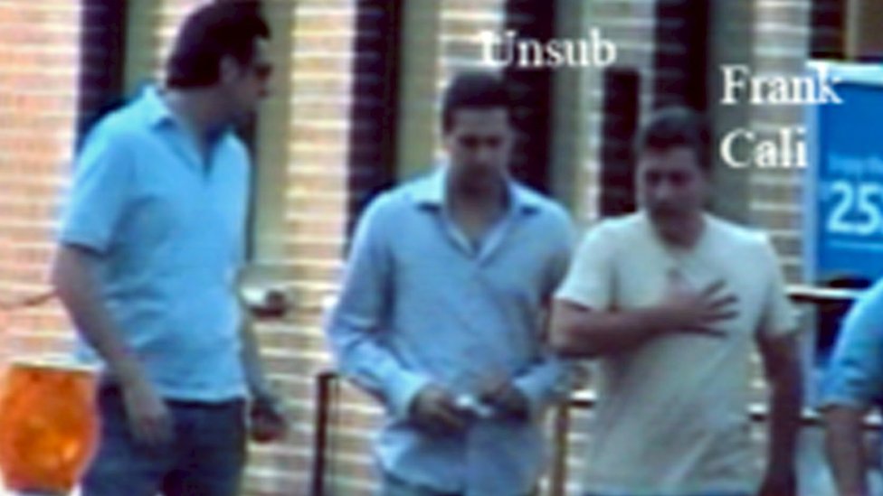 Italian police photos of Frank Cali in Rome as part of a joint FBI-Italian operation known as Old Bridge