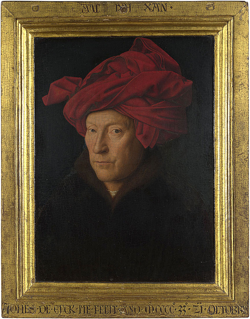 Retrato de un hombre (¿autorretrato?) de Jan van Eyck pintado en 1433, con óleo en roble (26 x 19 cm) © The National Gallery, London Retrato de un hombre (¿autorretrato?) de Jan van Eyck pintado en 1433, con óleo en roble (26 x 19 cm) © The National Gallery, London NG222